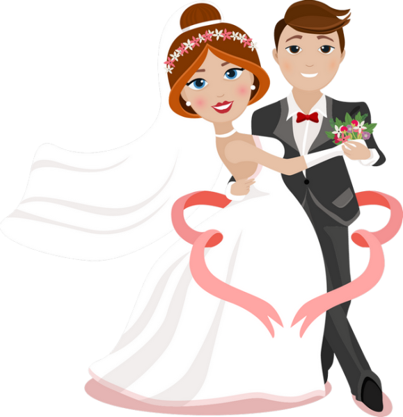 Мультяшная свадьба