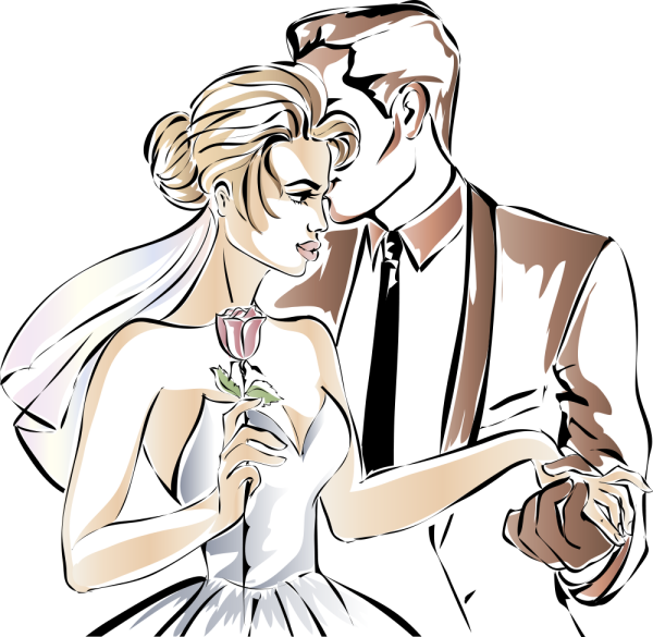 Мультяшная свадьба