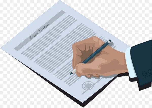 Договор на прозрачном фоне