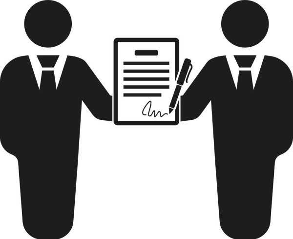 Заключение договора значок