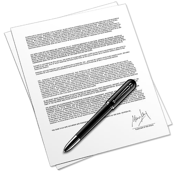 Договор с ручкой