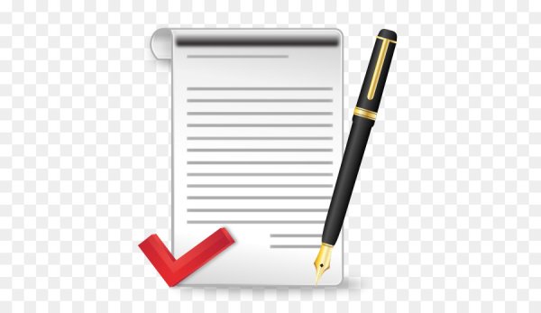 Договор на прозрачном фоне