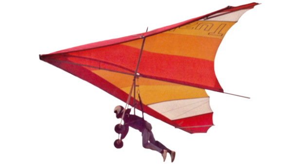 Дельтаплан на белом фоне