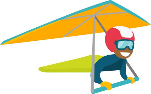 Дельтаплан иллюстрация