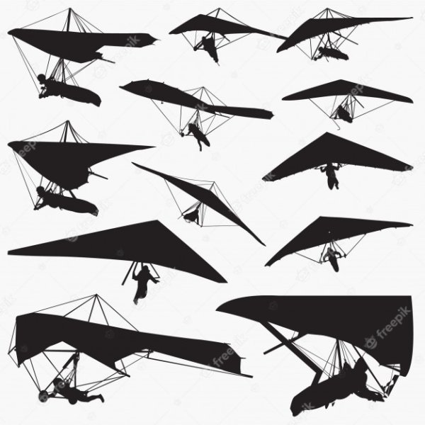 Дельтаплан силуэт