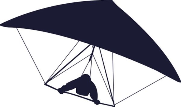 Дельтаплан силуэт