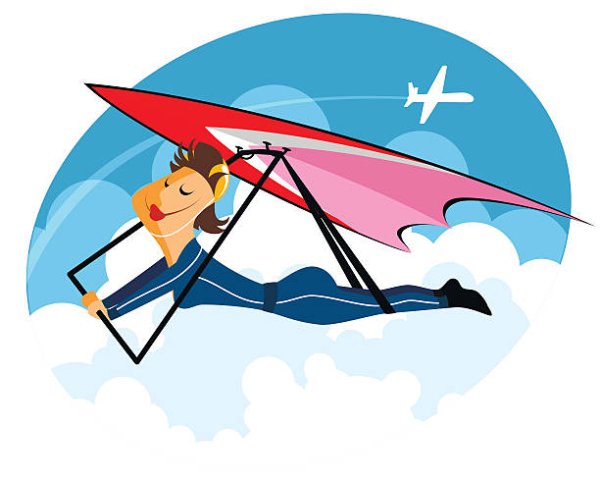 Дельтаплан иллюстрация