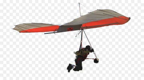 Дельтаплан на прозрачном фоне