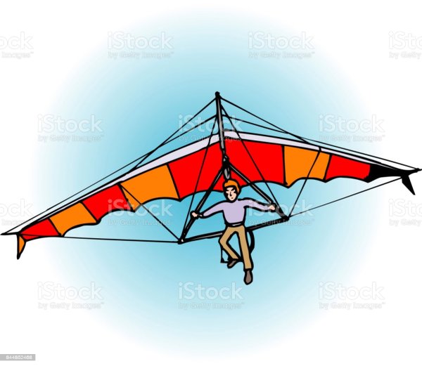 Как нарисовать дельтоплан