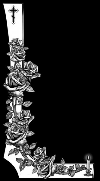 Рамки для гравировки на граните