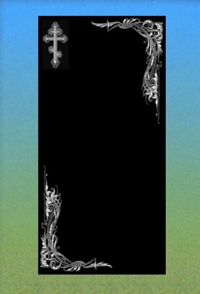 Художественное оформление памятников лицевая сторона