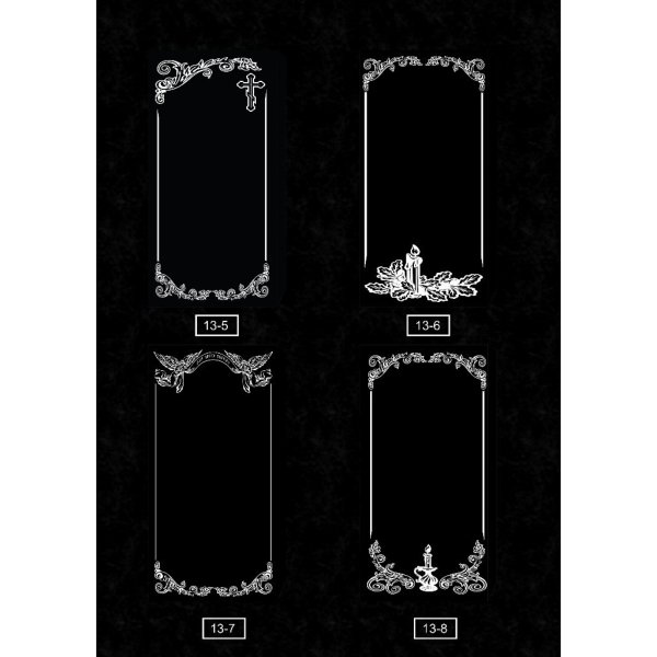 Рамки на гранитных памятниках