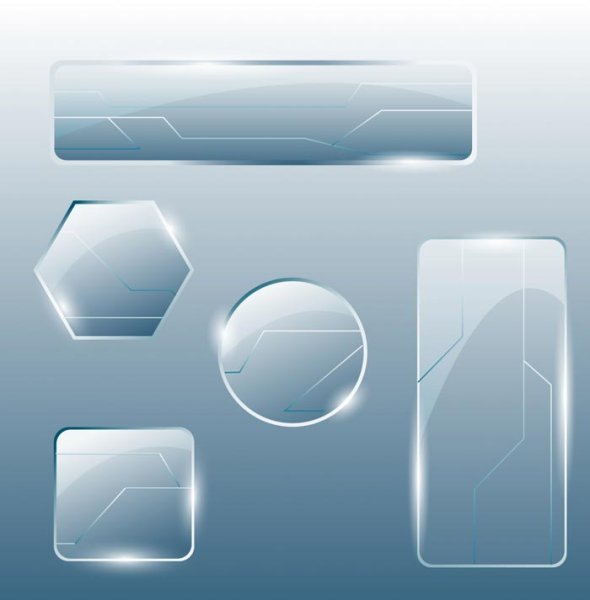 Стеклянная кнопка