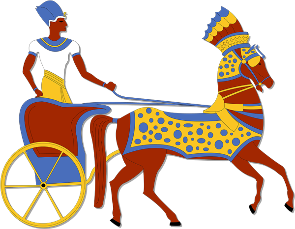 Колесница фараона в древнем Египте