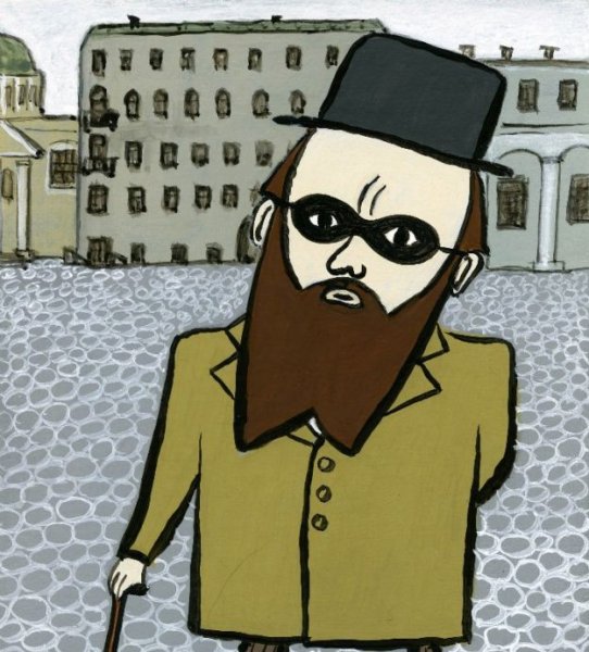 Фёдор Достоевский шарж