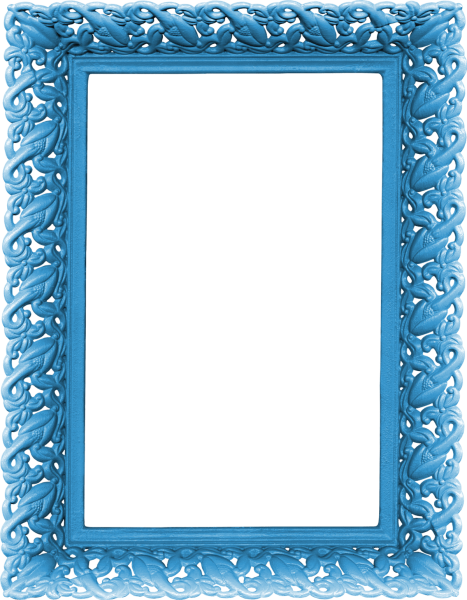 Рамка голубая