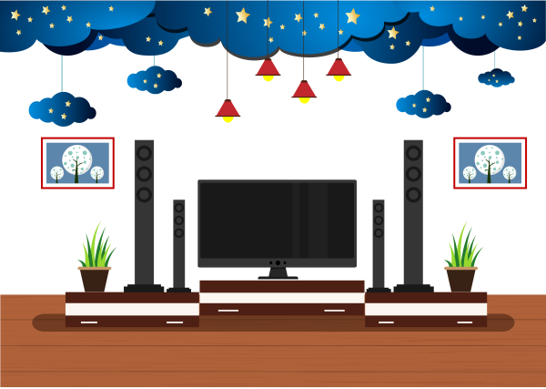 Векторная детская комната