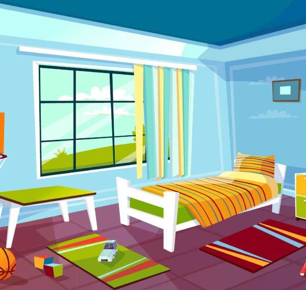 Интерьер Векторная Графика