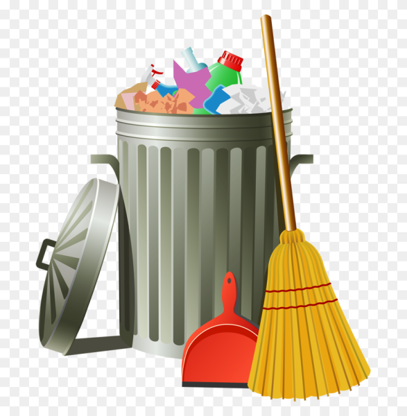 Мусор на прозрачном фоне