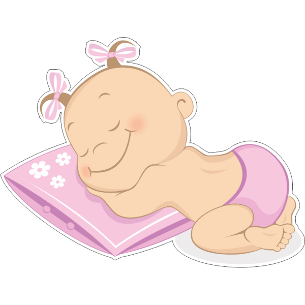 Мультяшный спящий малыш