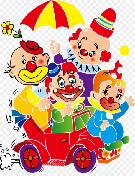 Веселый клоун для детей