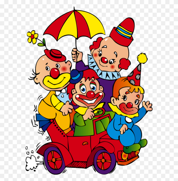 Клоун мультяшный