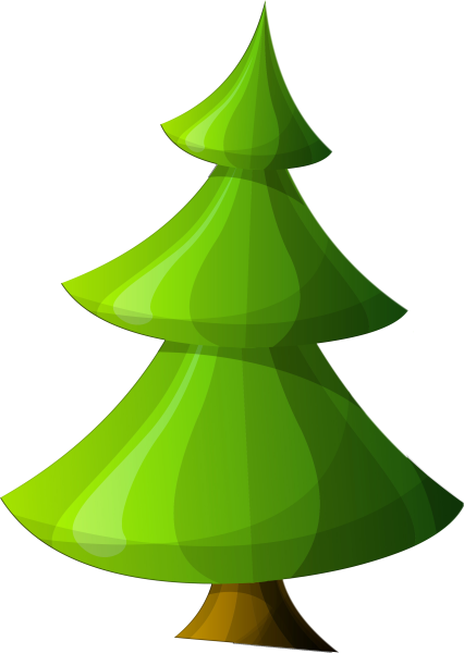 Елочка на прозрачном фоне