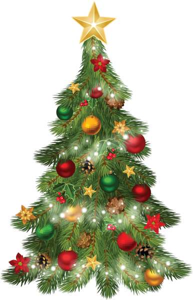 Елка на прозрачном фоне