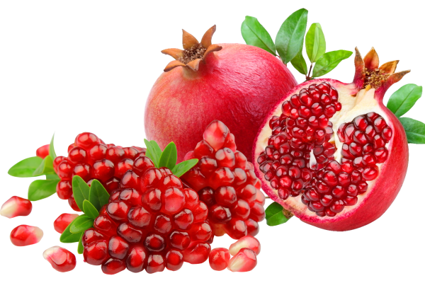 Сочные фрукты на прозрачном фоне