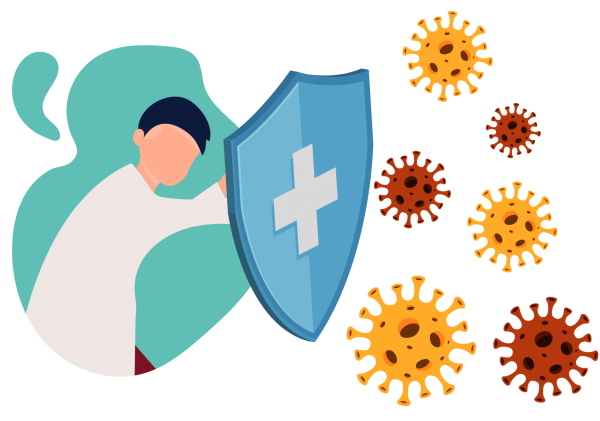 Врачи коронавирус вектор