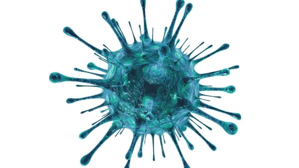 Вирус на белом фоне