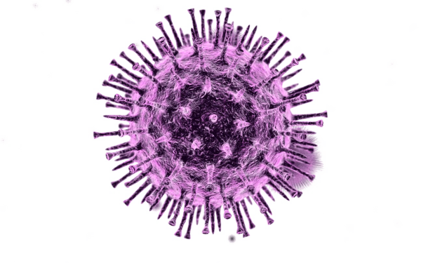 Вирус на прозрачном фоне