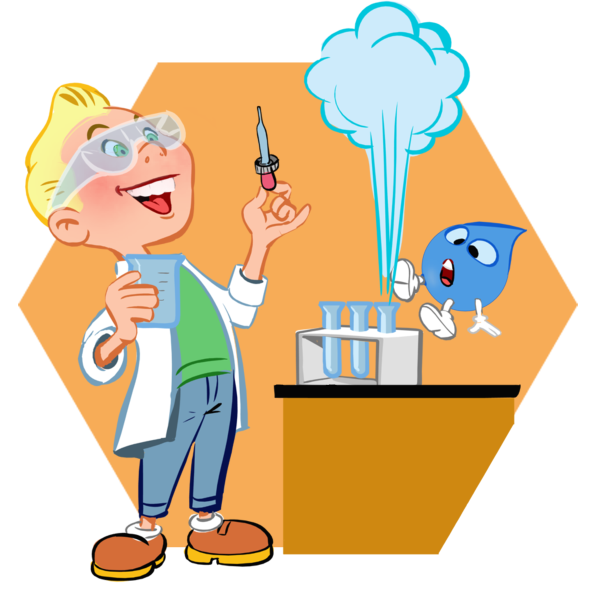 Эксперимент на прозрачном фоне