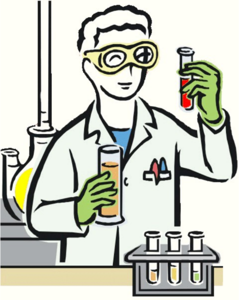 Химик нарисованный