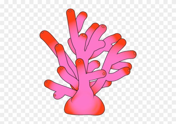 Коралл мультяшный