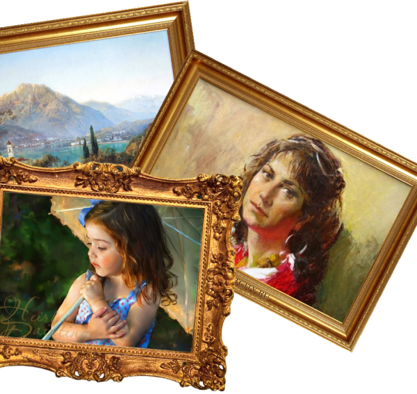 Репродукция в рамке