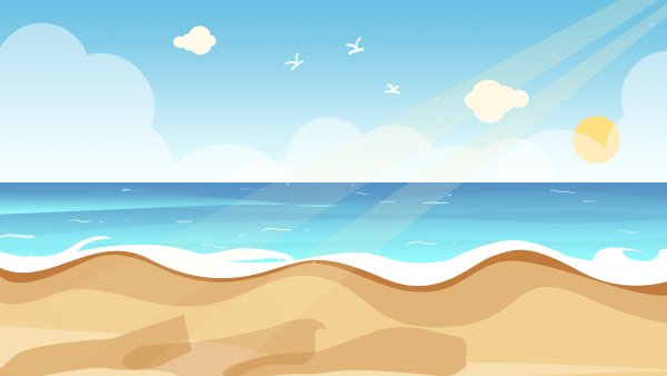 Море мультяшное