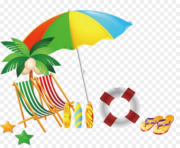 Пляжный зонтик вектор