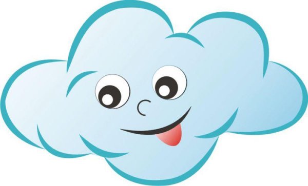 Грозовое облако мультяшное