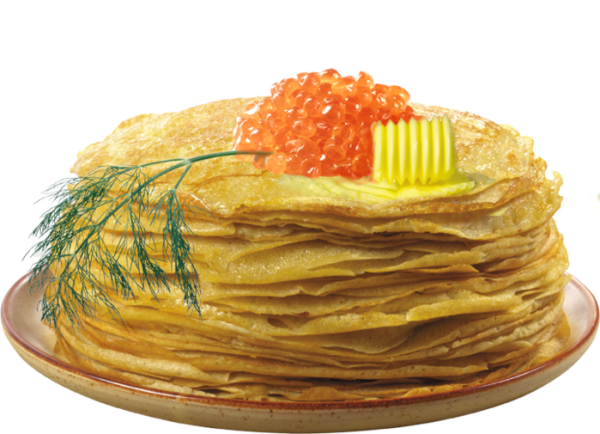 Блины на прозрачном фоне