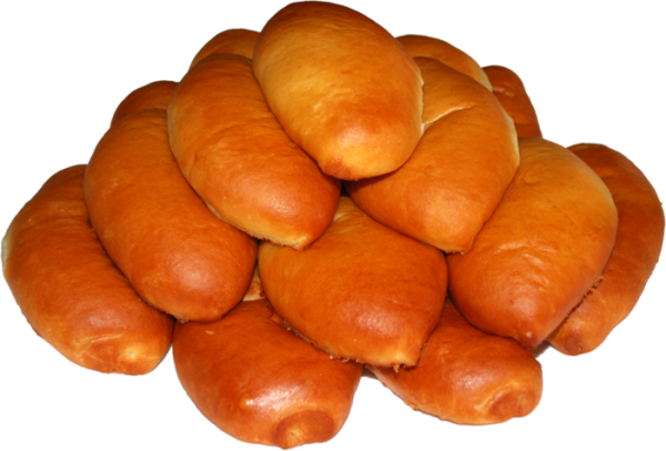 Пирожки на белом фоне