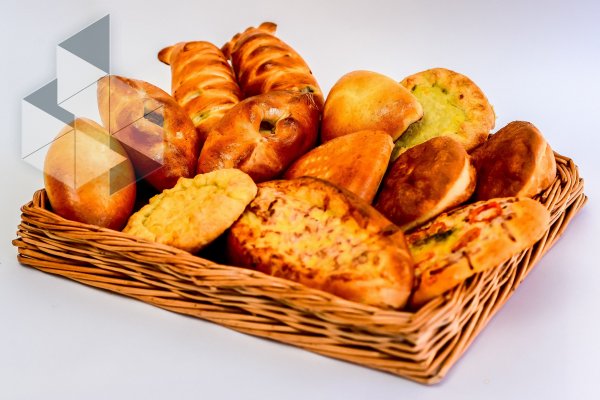 Выпечка на белом фоне