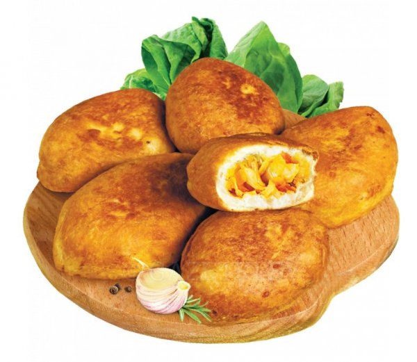 Пирожки на тарелке