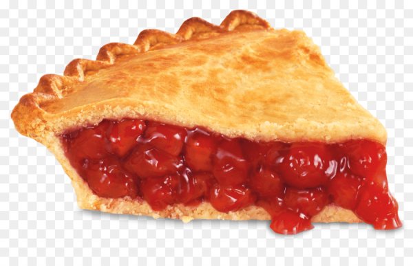 Кусок пирога на белом фоне