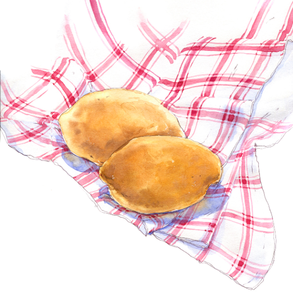 Рисование пирожки