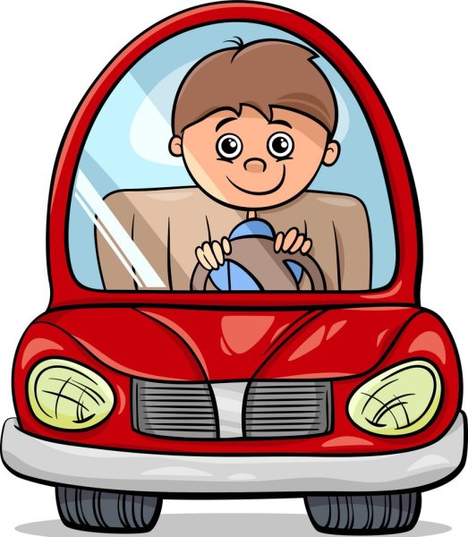 Водитель такси вектор