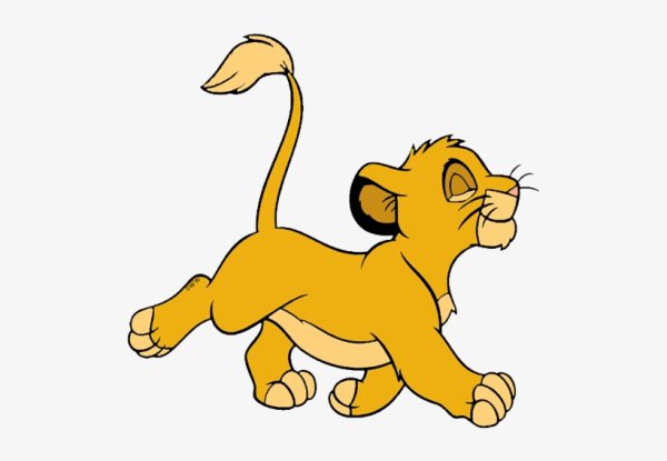 Король Лев Симба вектор