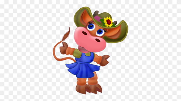 Бычок на прозрачном фоне