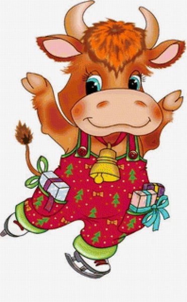 Новогодняя корова