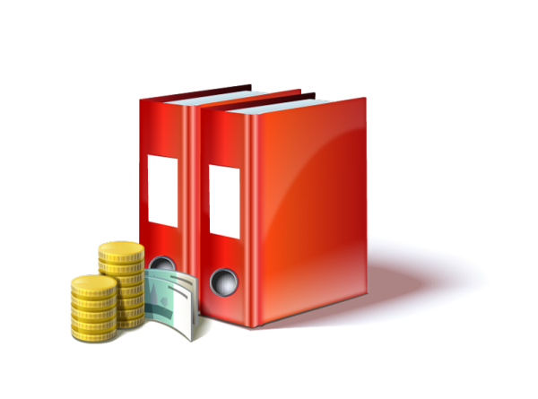 Бухгалтерия на прозрачном фоне